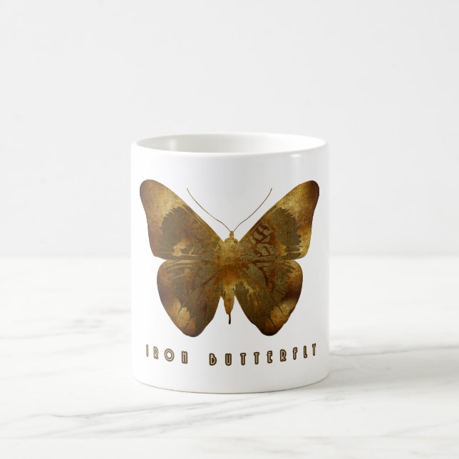 Eisen-Schmetterling Kaffeetasse (Mittel)