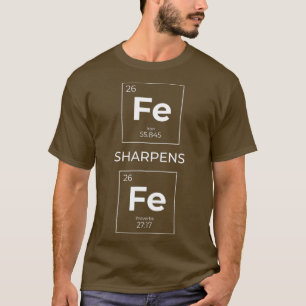 Eisen Sharpens Eisen Christliches Design T-Shirt