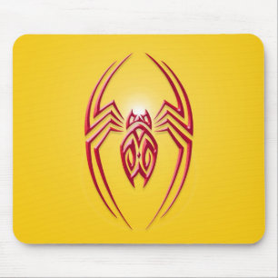 Eisen-Spinne - Rot u. Gelb Mousepad