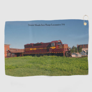 Eisen-Strecken-Lokomotive 316 Duluths Mesabi Golfhandtuch