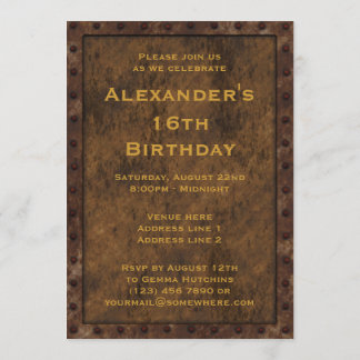 Eisen-versah gerahmtes einladung