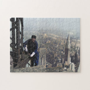 Eisenarbeiter am Gerüst des Empire State 1930 Jig