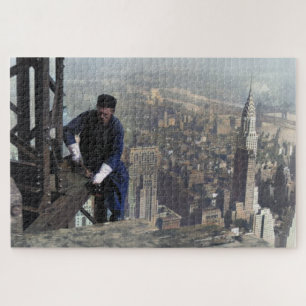 Eisenarbeiter am Gerüst Empire State 1930