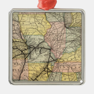 Eisenbahn 2 ornament aus metall