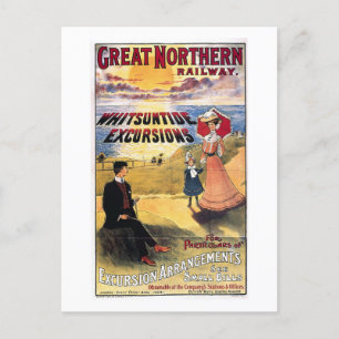 Eisenbahn-Ausflug, Großbritannien, Großbritannien, Postkarte