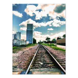 Eisenbahn-Bahnen Fotodruck