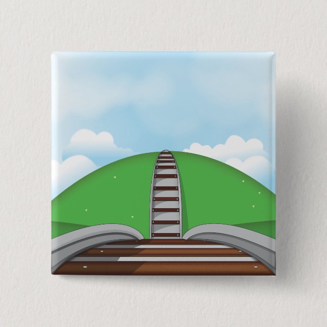Eisenbahn Button (Vorderseite)