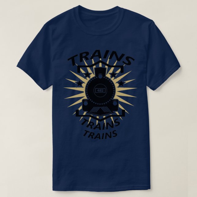 Eisenbahn-Dampflokomotive-Mitarbeiter trainieren Z T-Shirt (Design vorne)