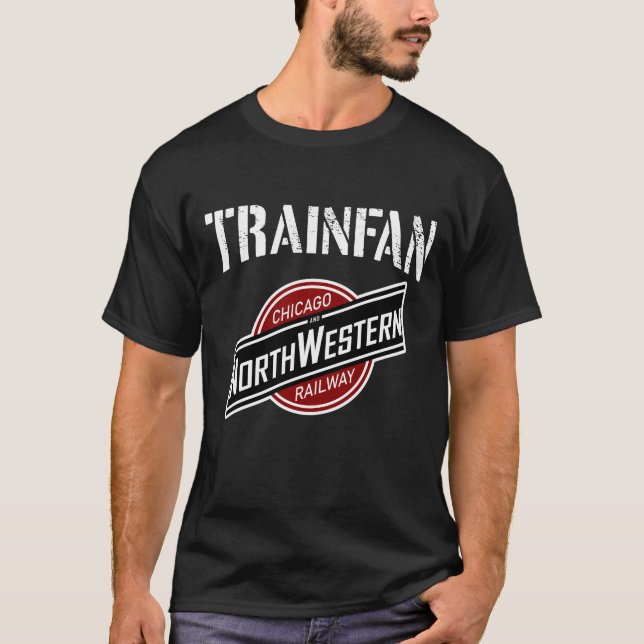 Eisenbahn in Chicago und Nord Western T-Shirt (Vorderseite)