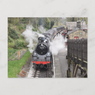 Eisenbahn Keighley und Worth Valley Postkarte