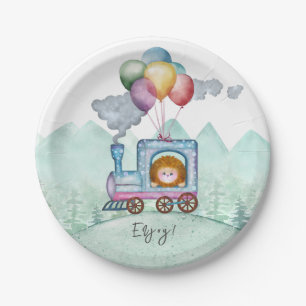 Eisenbahn-Kids-Zug Pappteller