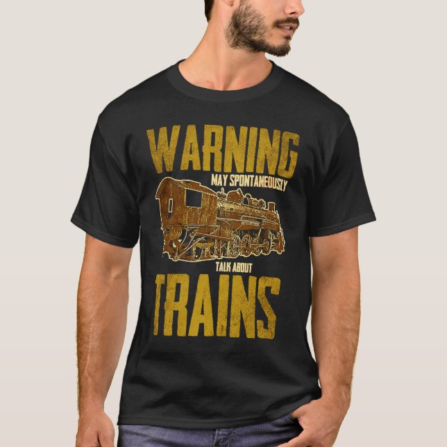 Eisenbahn Modellbahn Eisenbahnfächer Liebe 3 T-Shirt (Vorderseite)