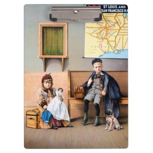 EISENBAHN-PLAKAT, 1898 KLEMMBRETT