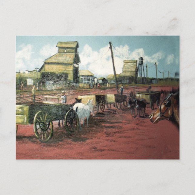 Eisenbahn Postkarte (Vorderseite)