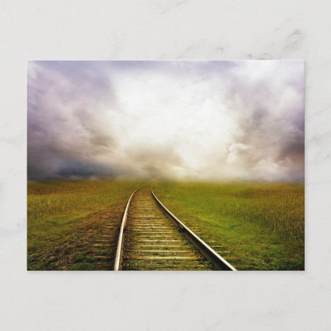 Eisenbahn Postkarte (Vorderseite)