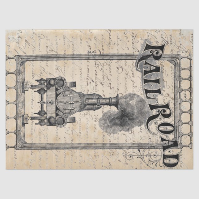 Eisenbahn Seidenpapier (Vorderseite)