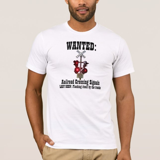 Eisenbahn-Überfahrt-Signale wollten Plakat T-Shirt (Vorderseite)
