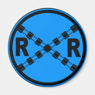 Eisenbahn-Verkehrs-Straßenschild Magnet