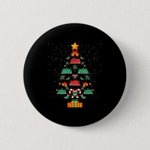 Eisenbahn Zug Lokomotive Alter Zug Weihnachtsbaum Button