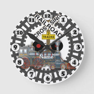 Eisenbahn Zug Runde Wanduhr