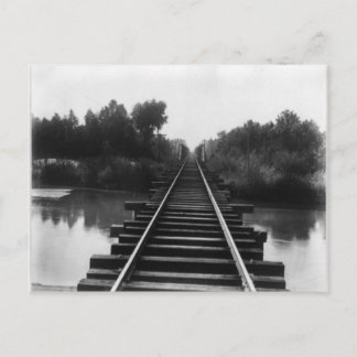 Eisenbahnbrücke 1800er postkarte