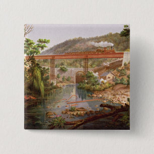 Eisenbahnbrücke bei Atoyac, 'vom Album des Mexic Button