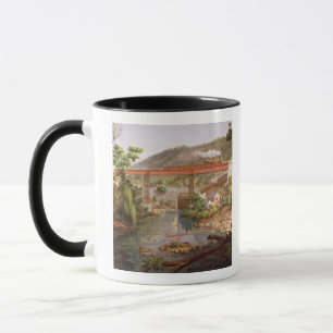Eisenbahnbrücke bei Atoyac, 'vom Album des Mexic Tasse