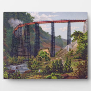 Eisenbahnbrücke bei Metlac, aus dem "Album der Mex Fotoplatte
