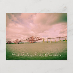 Eisenbahnbrücke Forth bei Edinburgh, Postkarte