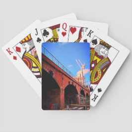 Eisenbahnbrücke Manchester Spielkarten