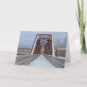 Eisenbahnbrücke Notecard Karte