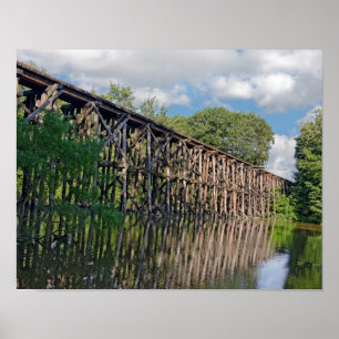 Eisenbahnbrücke Poster