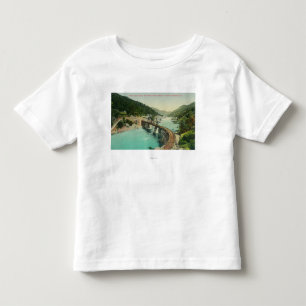 Eisenbahnbrücke über Merced Fluss Kleinkind T-shirt