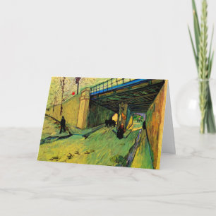 Eisenbahnbrücke über Montmajour von Vincent van Go Karte