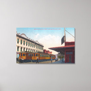 Eisenbahndepot Nord Electric Leinwanddruck
