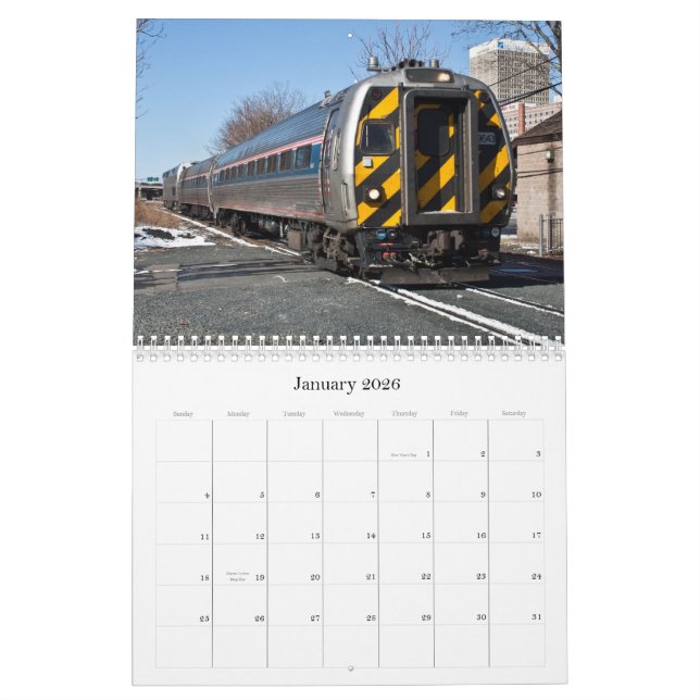 Eisenbahnen der Ostküste V1 Kalender (Jan 2026)