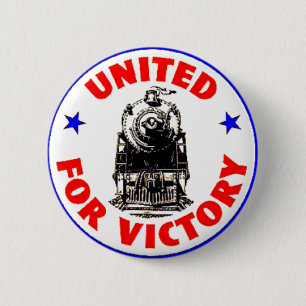 Eisenbahnen vereinigt für Kriegs-Bemühung 1940 Button