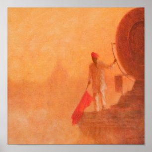 Eisenbahnflagge Man Agra 2010 Poster