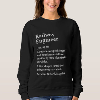 Eisenbahningenieur für Zugleiter und Sweatshirt