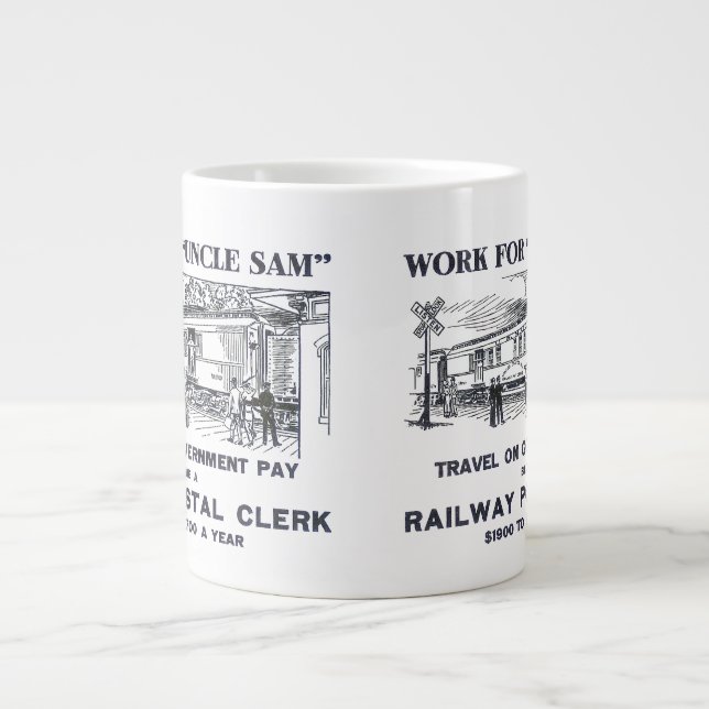 Eisenbahnpostverkäufer 1926 Jumbo-Tasse (Vorderseite)