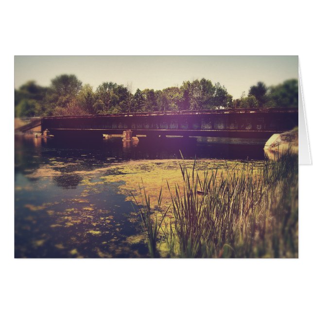 Eisenbahnschienen über den Fluss (Vorderseite (Horizontal))