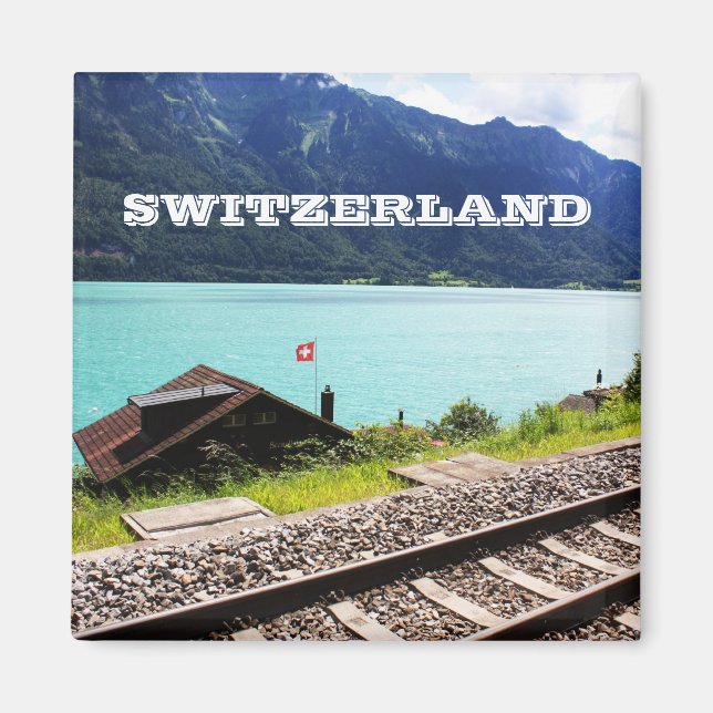 Eisenbahnstrecke in der Schweiz Magnet (Vorne)