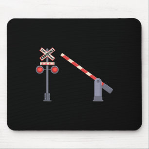 Eisenbahnüberquerung Rrier Sign Halloween Kostüm D Mousepad