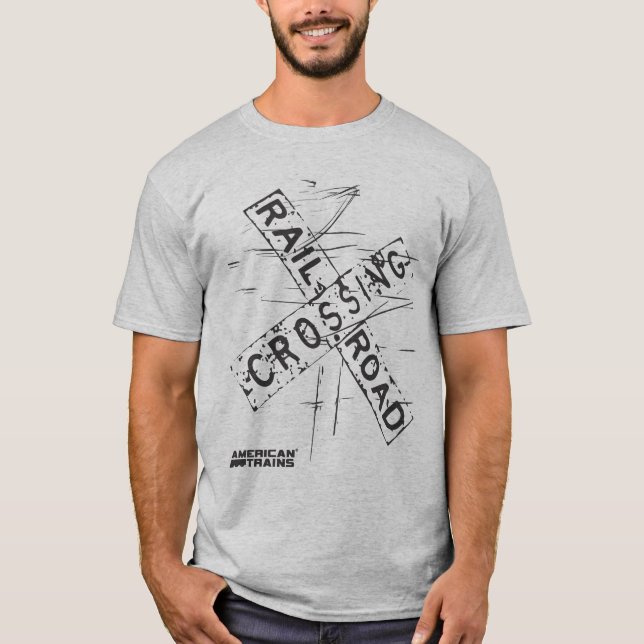 EISENBAHNÜBERSCHREITUNG DURCH AMERIKANISCHE ZÜGE T-Shirt (Vorderseite)