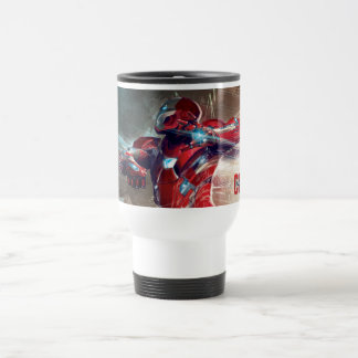Eisenerz-Männchen-Action-Render mit Sketch-Overlay Reisebecher