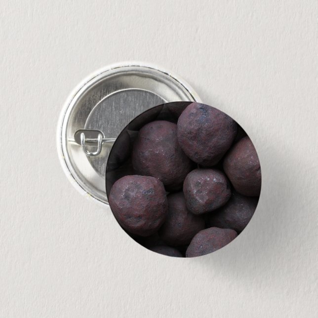 Eisenerz-Pellets Button (Vorne & Hinten)
