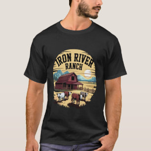 Eisenflussranch Western-Farm Rindvieh Viehbestand  T-Shirt