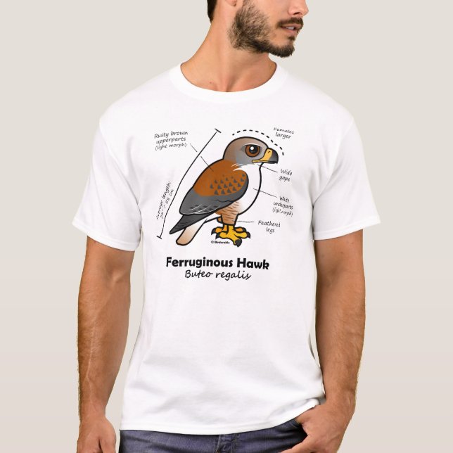 Eisenhaltige Falke-Statistiken T-Shirt (Vorderseite)