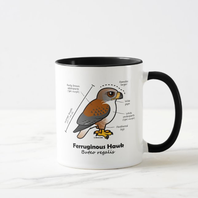 Eisenhaltige Falke-Statistiken Tasse (Rechts)