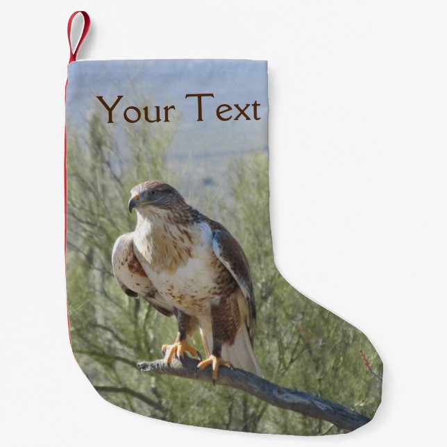 Eisenhaltiger Falke Kleiner Weihnachtsstrumpf (Vorderseite)